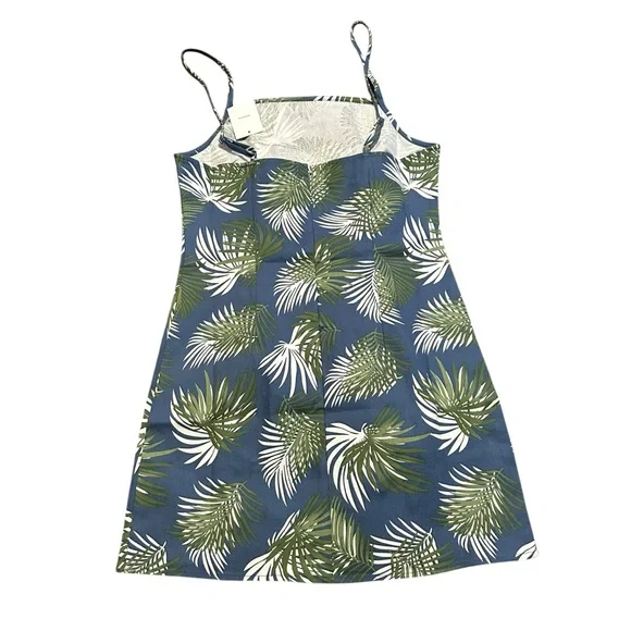 NWT urban outfitters• Palm Print Bodycon Mini
Dress Blue Size XS and S - Picture 8 of 16